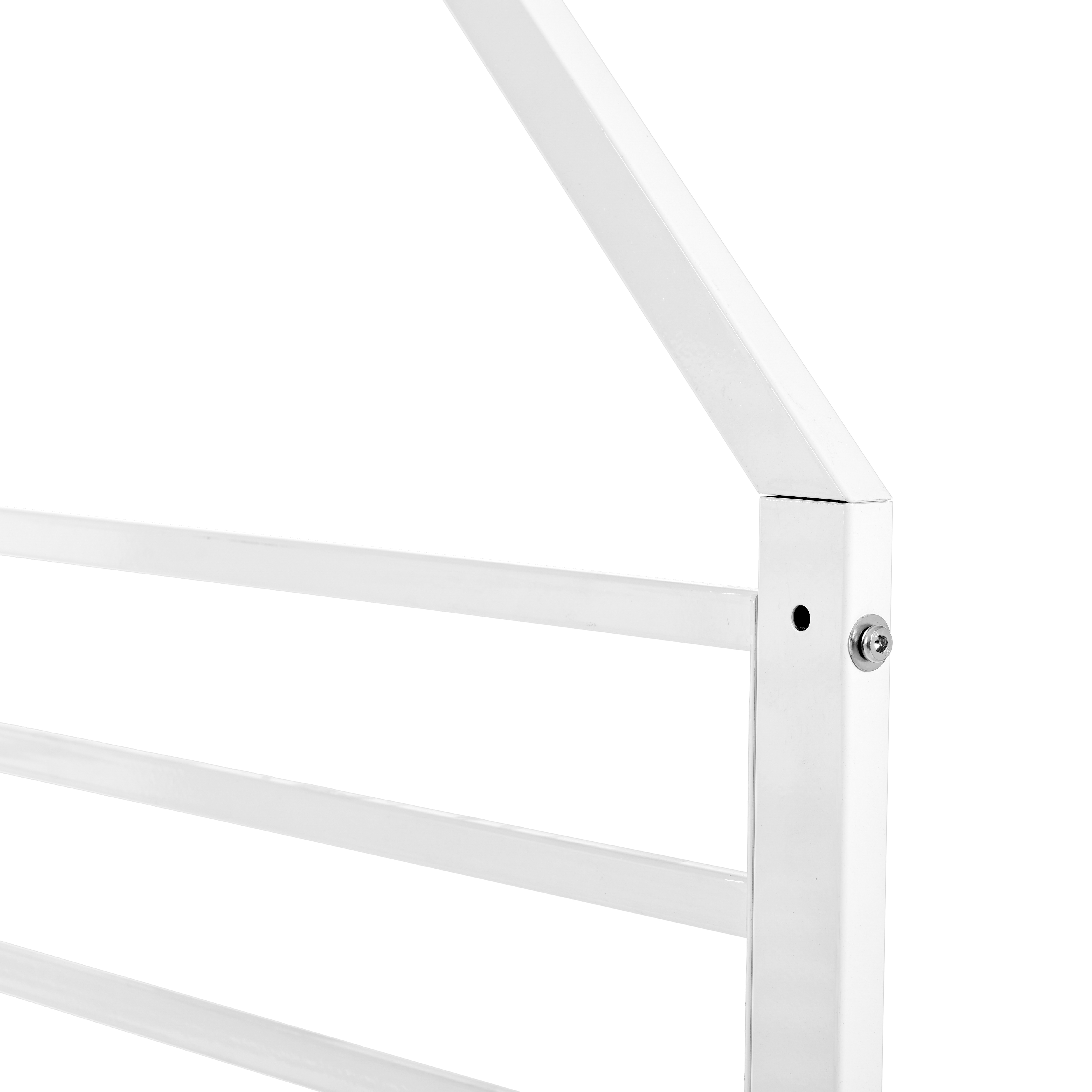 Twin Over Twin House Bed With Ladder And Slider, House Bed, Bunk Bed_voghion.com